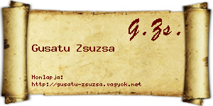 Gusatu Zsuzsa névjegykártya